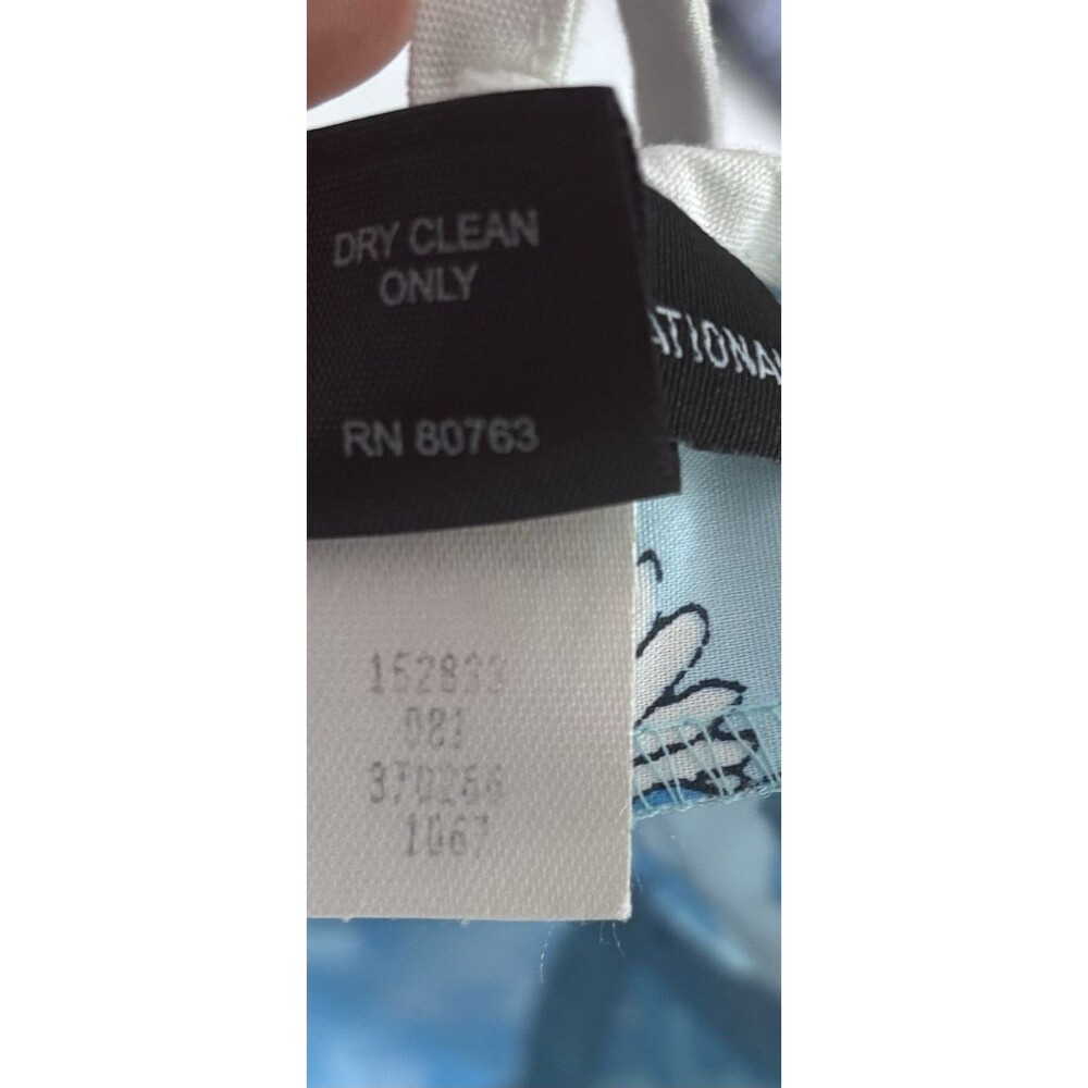 Moda International Mini Dress Size 2 Blue Strappy Floral Beach Victoria Secret - Picture 4 of 7